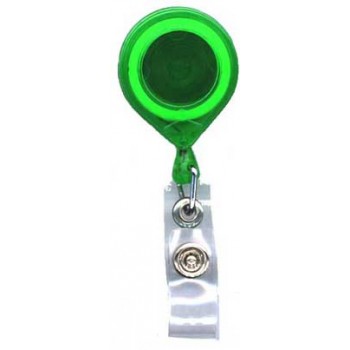 Translucent Round Badge Reel - 10 pack